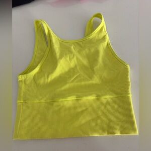Reversible yellow lululemon top